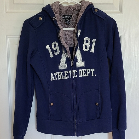Self Esteem Y2K Navy Blue Athletic Jacket For Women Or Teen Size Small - Picture 2 of 9